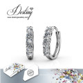 Destino joias cristal de Swarovski Queen′s anel brincos